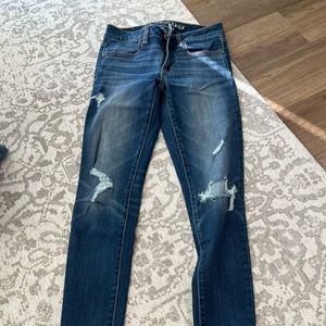 American eagle super super stretch skinny jeans